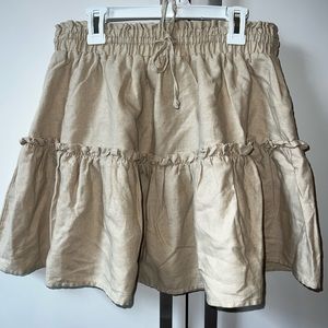 Cisono cream colored ruffle skirt